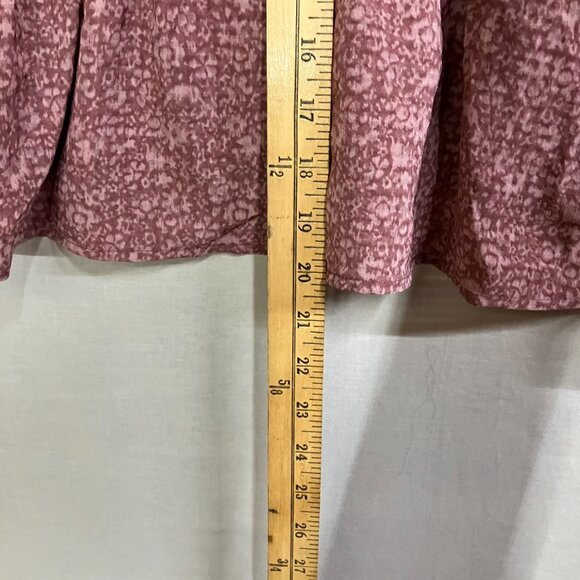 NWT Universal Thread Women's Size Large Mauve Floral Balloon Long Sleeve Blouse - Picture 13 of 13